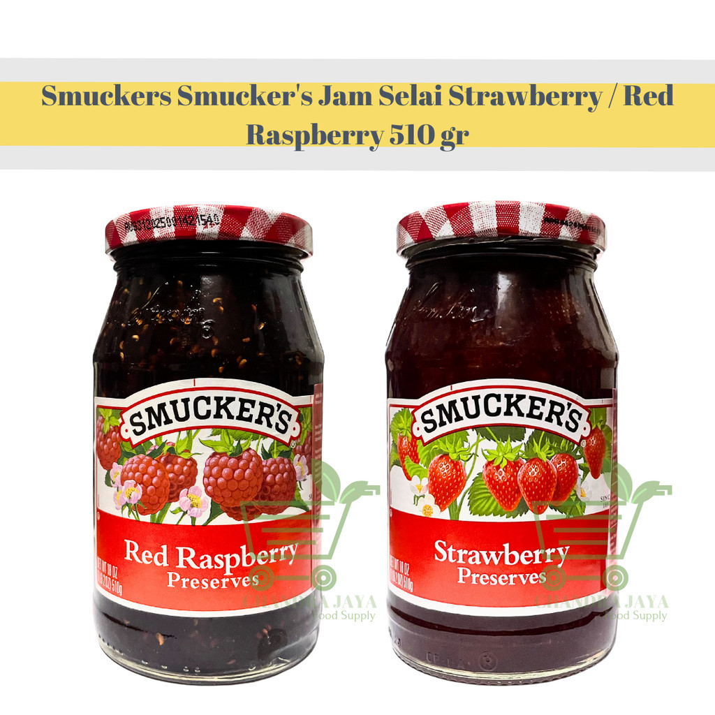 Jual Smuckers Smucker's Jam Selai Strawberry / Red Raspberry 510 gr ...
