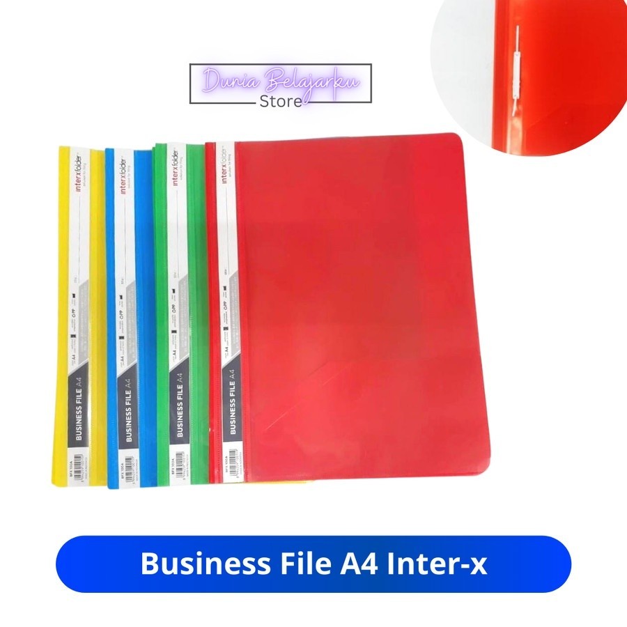 Jual Business File Bisnis File InterX A4 Map Snelhekter Plastik Map ...
