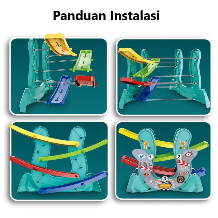 Jual BabyToys Mainan Track Mobil Mobilan Anak Laki Laki Ramp Racer DIY ...