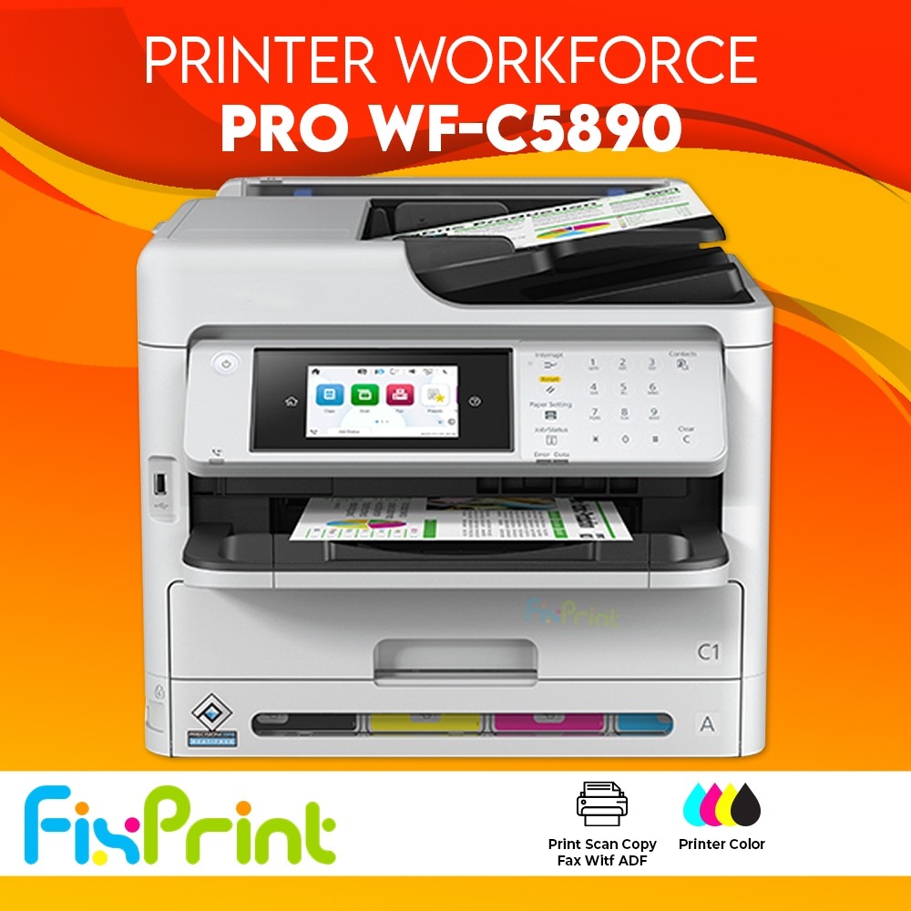 Jual Printer Work force Pro WF-C5890 C5890 Print Scan Copy ADF A4 ...