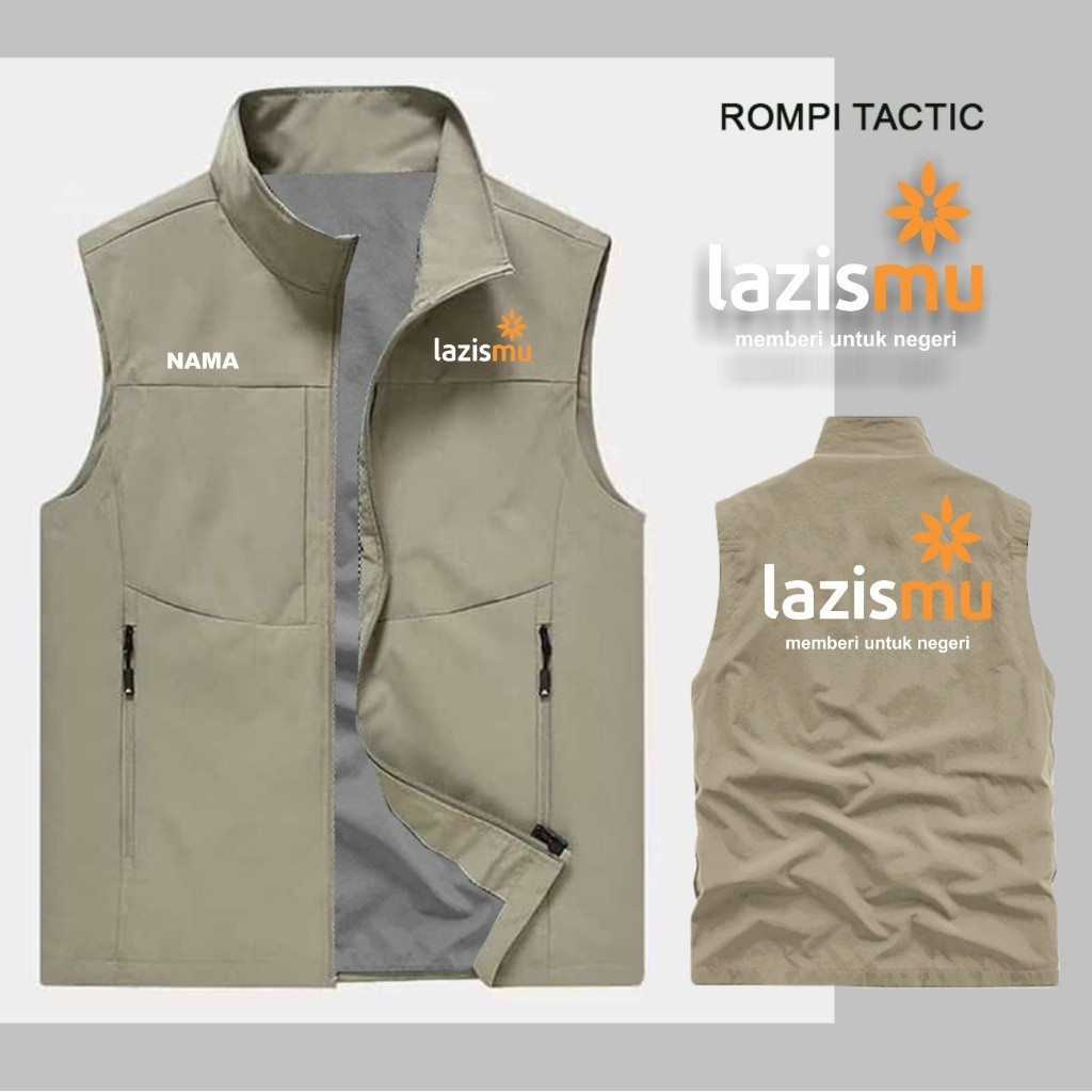Jual TERBARUUU !! ROMPI TACTIC SABLON LAZISMU / ROMPI TACTIC CUSTOM ...