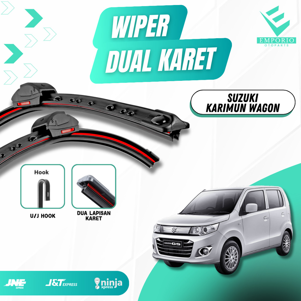Jual Wiper Mobil Dual Karet Suzuki Karimun Wagon R Frameless Double ...