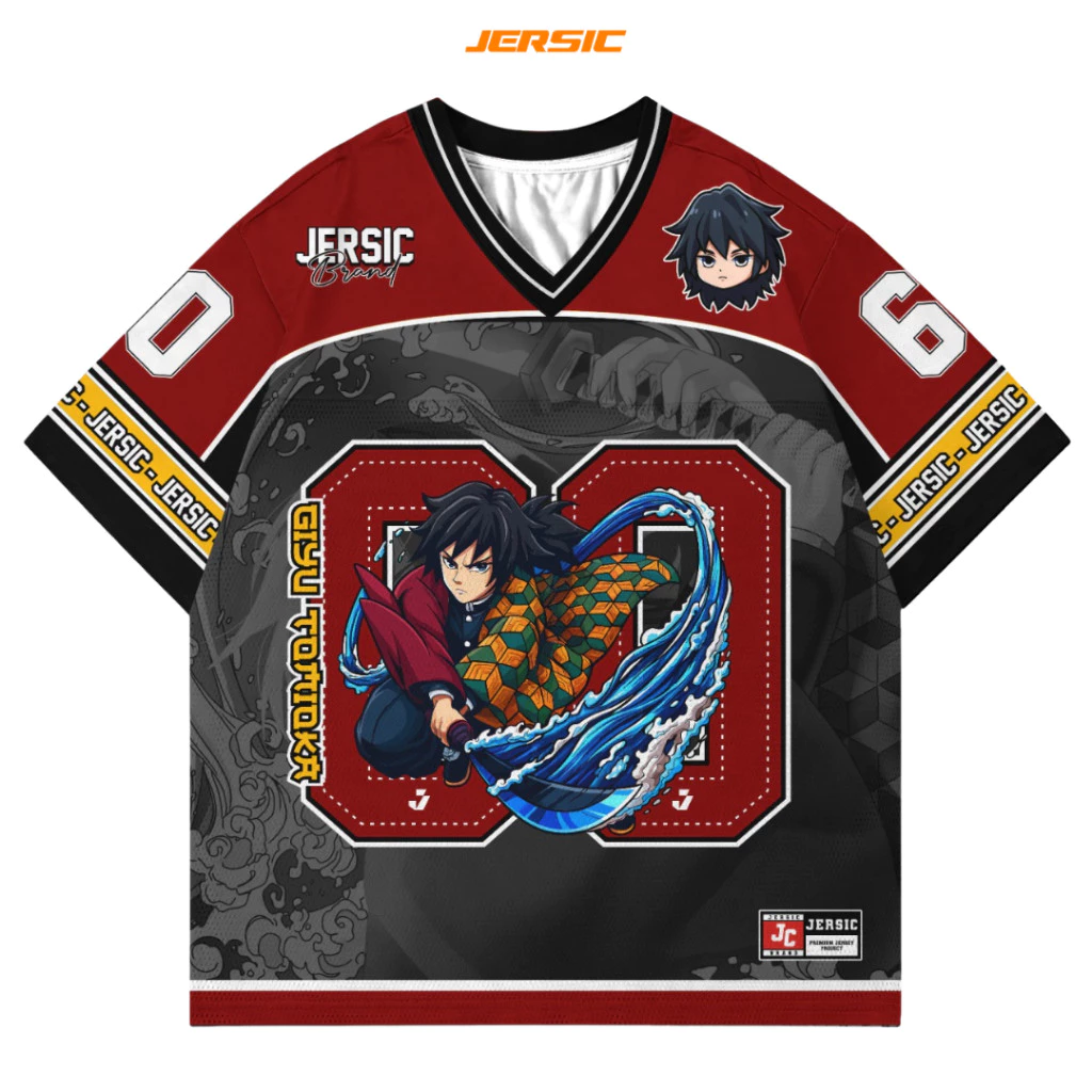 Jersey Demon Slayer Tomioka Kimetsu No Yaiba – Dapatkan Gaya Anime Keren Sekarang!