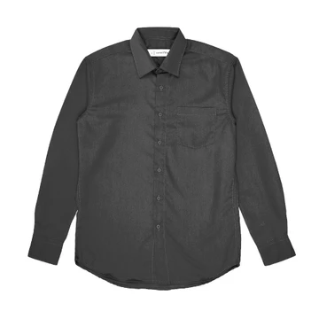 The Essentials Shirt Kemeja Kantor Polos Pria Slim Fit Lengan Panjang All Variant