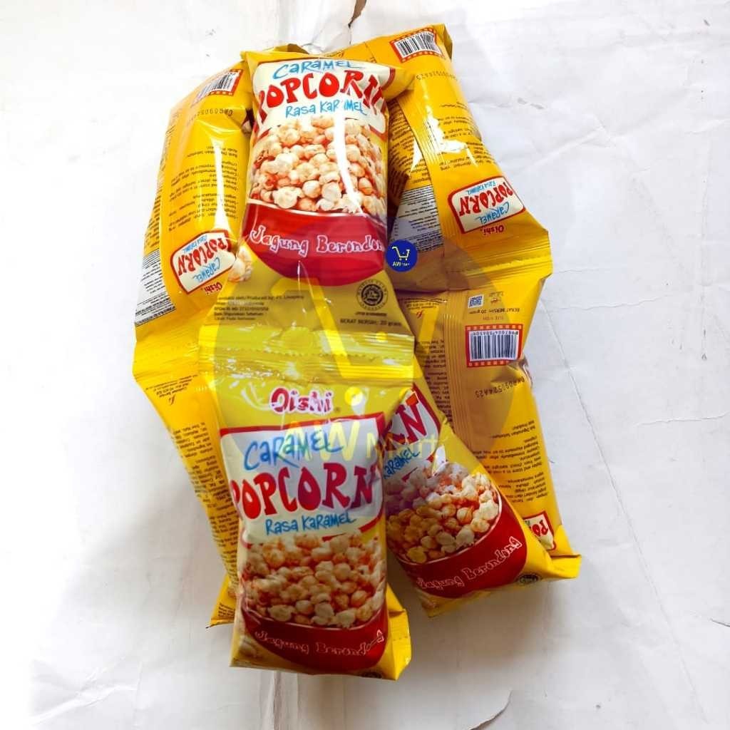 Jual OISHI POPCORN CARAMEL DAN COKLAT PER RENCENG ISI ( 10 SACHET X 20 ...