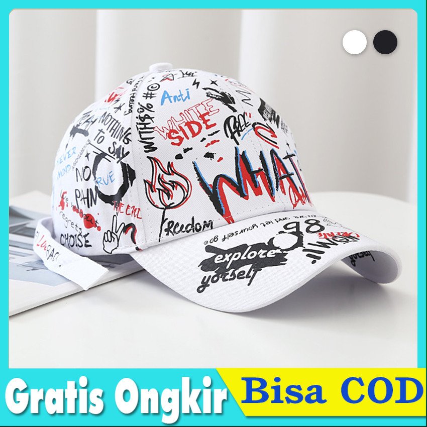 SANKUANZ Graffiti Print Cap キャップ帽子【タグ付き