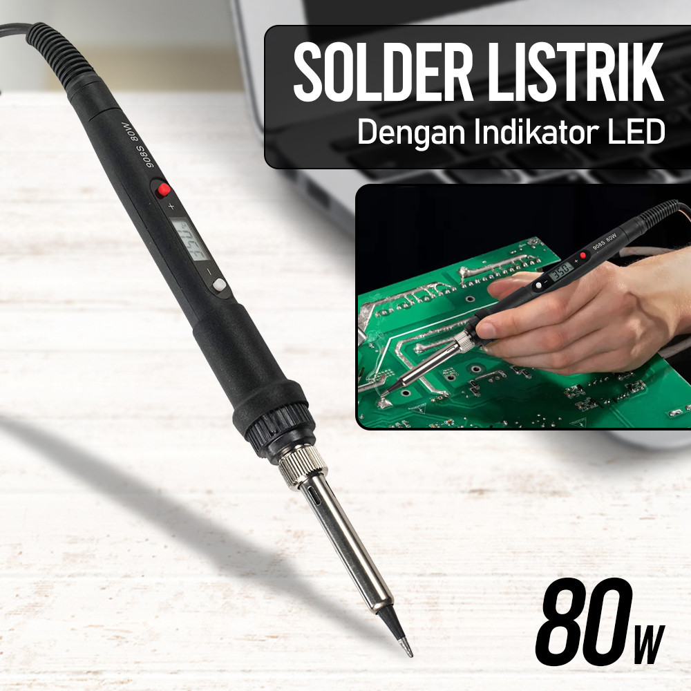 Jual Electric Solder LCD Soldering 80W 220V - 908S | Shopee Indonesia