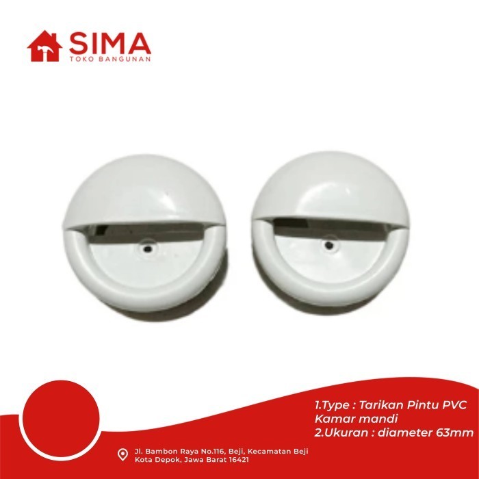 Jual Tarikan Bulat Pintu Pvc / Plastik Kamar Mandi | Shopee Indonesia