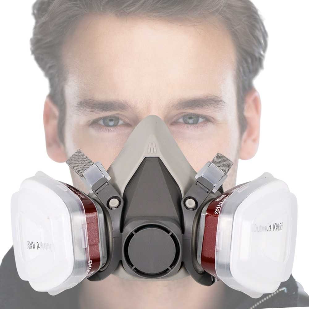 Jual TaffGUARD Masker Gas Half Mask Respirator KN95 - 6200 X SNAP ...