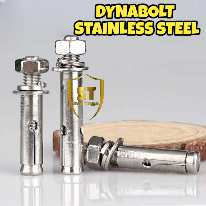 Jual DYNABOLT SS 304 M12×70 - DINABOLT - ANCHOR BOLT STAINLESS | Shopee ...