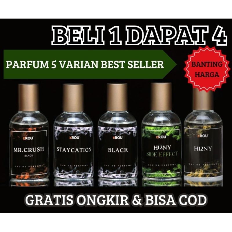 Jual COD BELI 1 DAPAT 4 PARFUM PRIA BUY 1 GET 4 ( PAKET BUNDLING ...