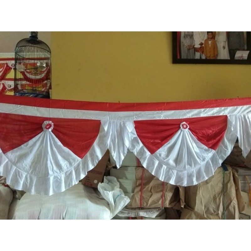 Jual BENDERA GELOMBANG MERAH PUTIH bendera merah putih rumbai polos ...