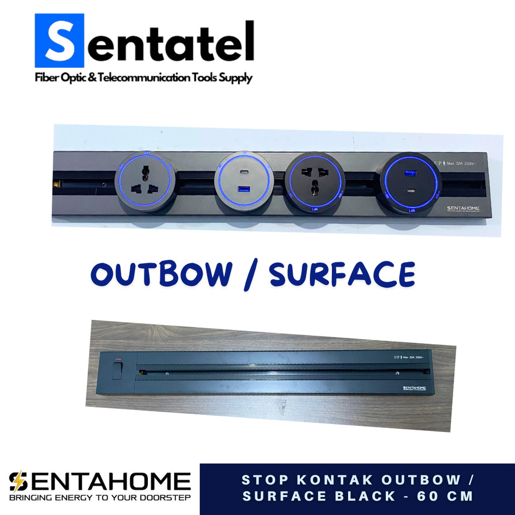 Jual SENTAHOME - Stop Kontak Meja Rell Track Socket Rel Inbow Outbow ...