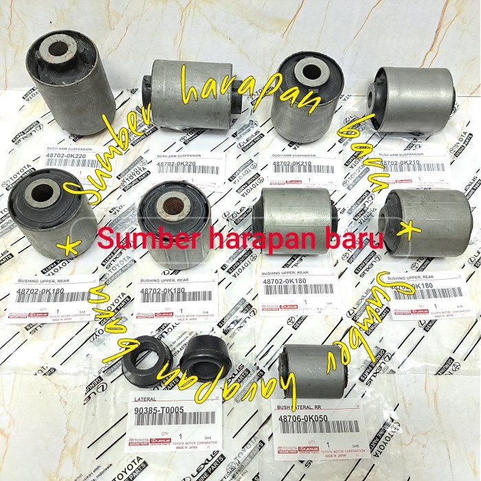 Jual Bushing Arm Set Belakang Atas Bawah dan Lateral Innova Original ...