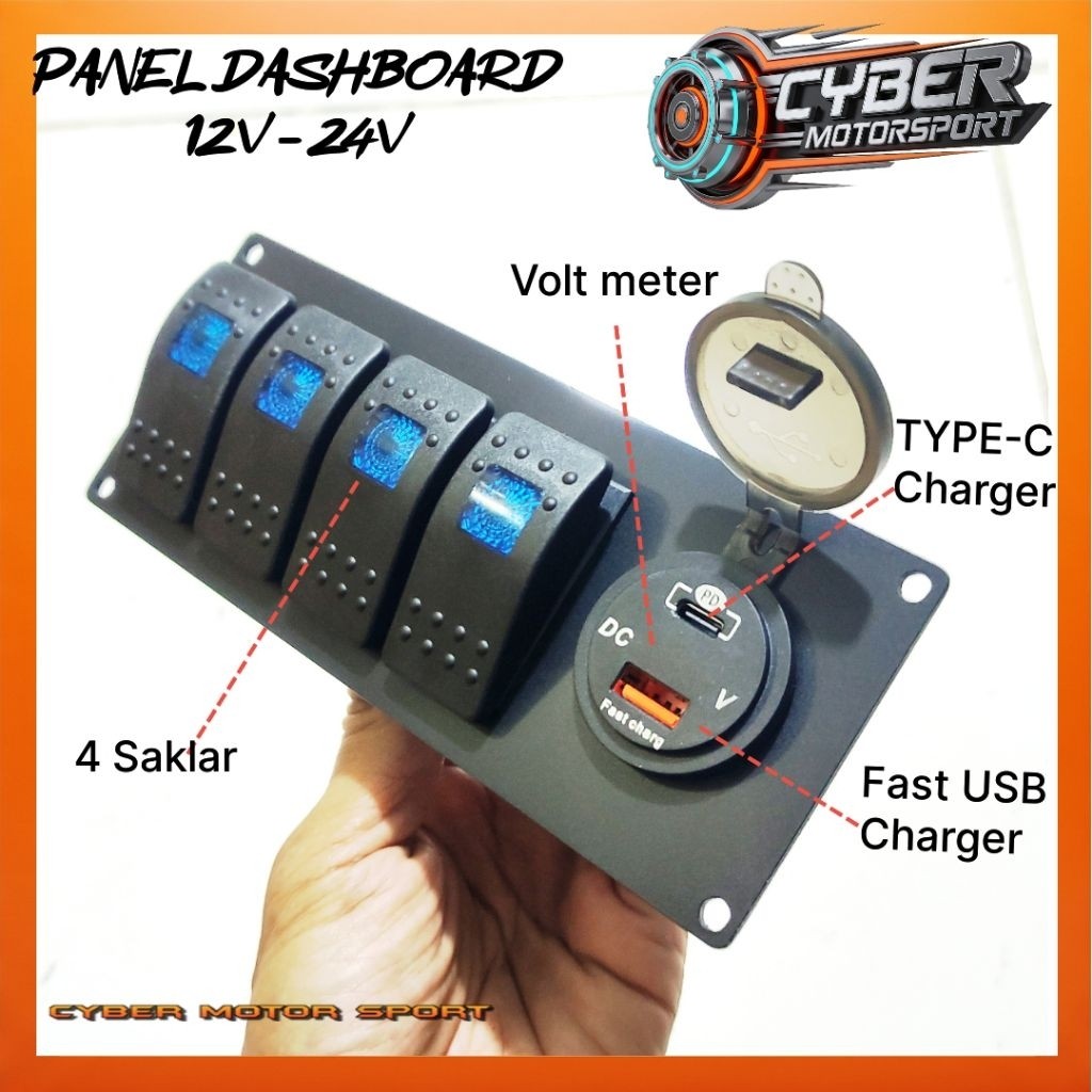 Jual Dashboard panel mobil universal 12volt 24volt interior panel ...