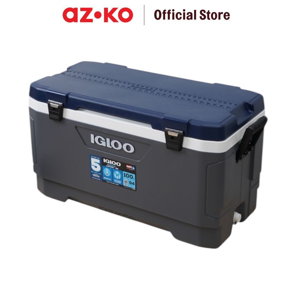 Jual AZKO Igloo 94 cm ltr Maxcold Cooler Box - Biru Navy Boks Pendingin ...