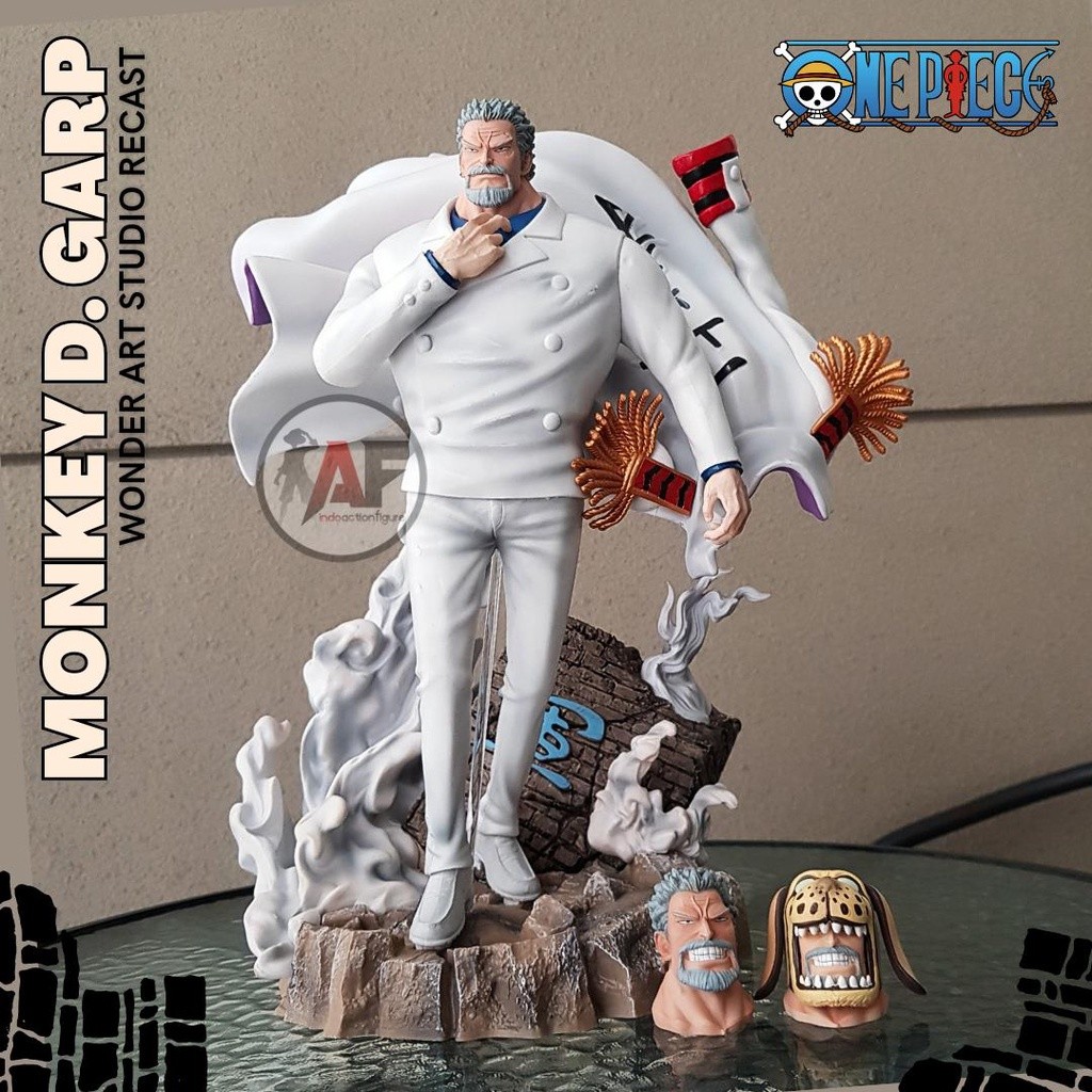 Jual Statue Action Figure One Piece Monkey D. Garp Marine Wonderart ...