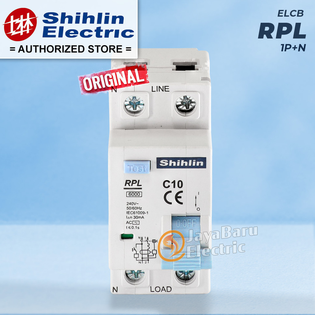 Jual SHIHLIN RCBO ELCB RCCB RPL 1P+N 10A 16A 20A 25A | Shopee Indonesia