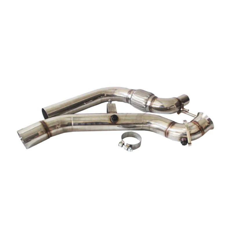 Jual stainless steel High flow pipes exhaust branch downpipe Pipe with ...