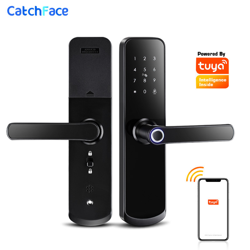 Jual Russian Wifi Electronic Smart Door Lock With Tuya App Security ...