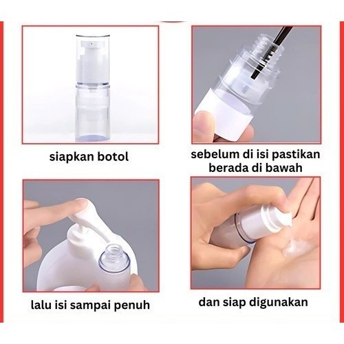 Jual Botol Airless Spray Serum Cream Lotion Hand Body Bottle Air Less ...