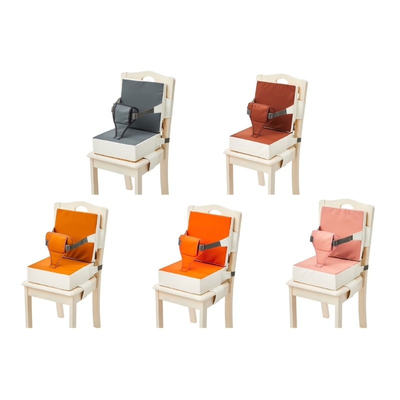 Jual Dinning Chair Booster Seats Waterproof Chair Raiser with Backrest ...