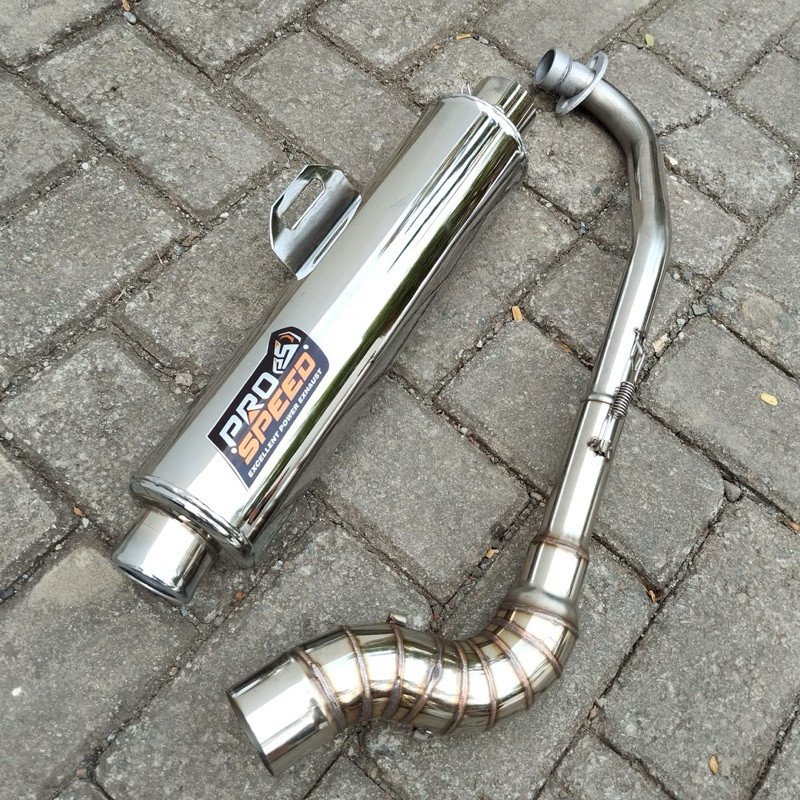 Jual open pipe standard CKD pro speed power pipe 1set big elbow for xrm ...