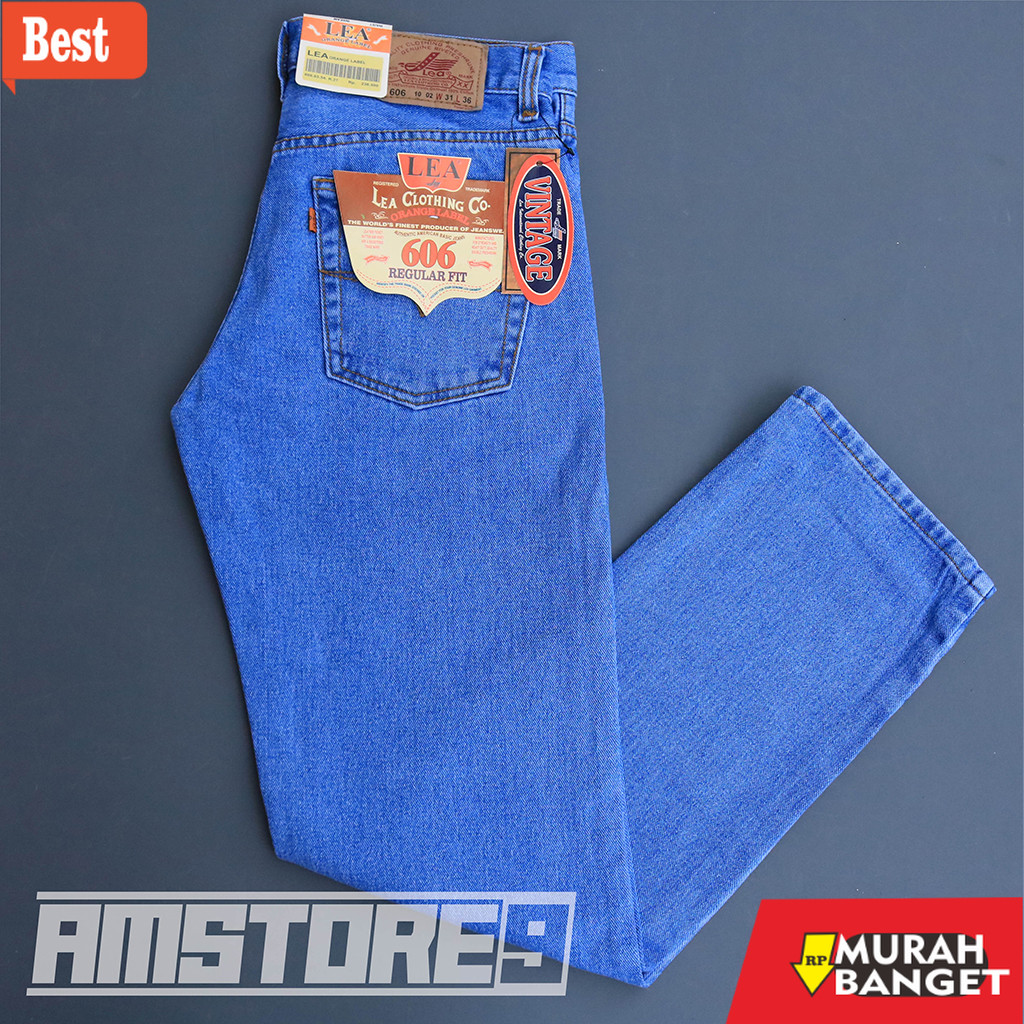 Jual Produk rekomendasi shopee Celana Jeans Panjang Pria Standar Lea