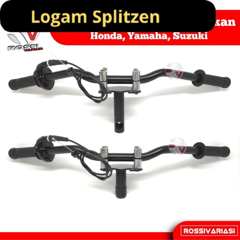 Jual Paket stang RZR Plus Dudukan Stang Racing Road Race Universal ...