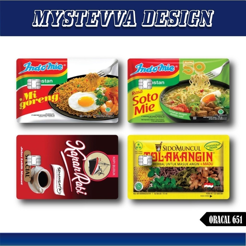 Jual Stiker Atm Brand Indomie Tolak Angin Sticker Kartu Atm Bca Bri ...
