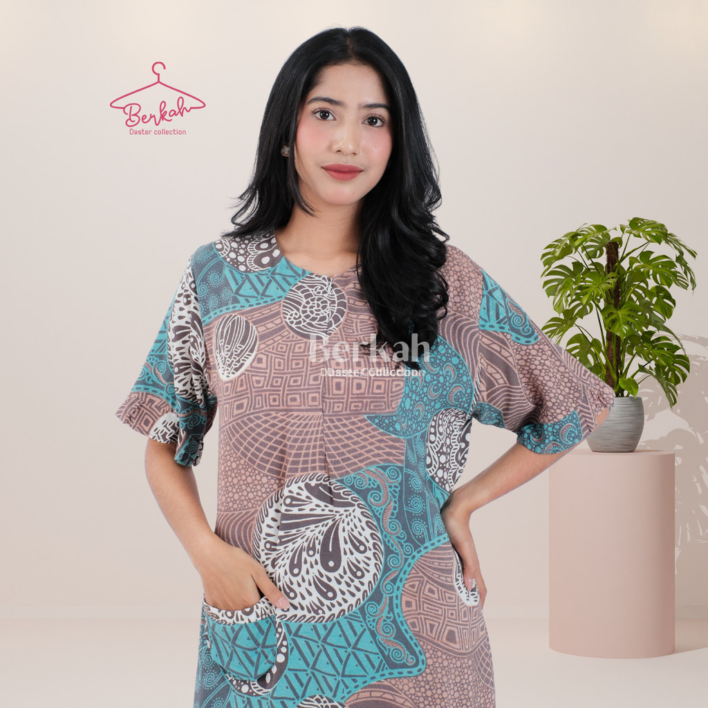 Daster Batik Rayon Busui Motif Resleting Surya 2