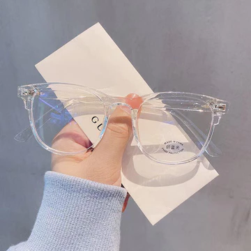 JEW Kacamata Anti Cahaya Biru Transparent Frame Optik Anti Radiasi Komputer WanitaOutdoor