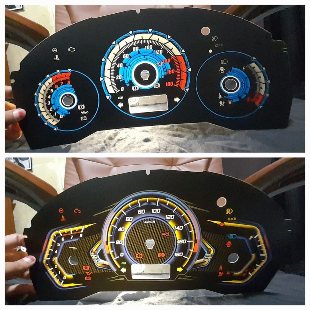 Jual Papan speedometer brio facelif mobilio 2016-2023 variasi custom ...