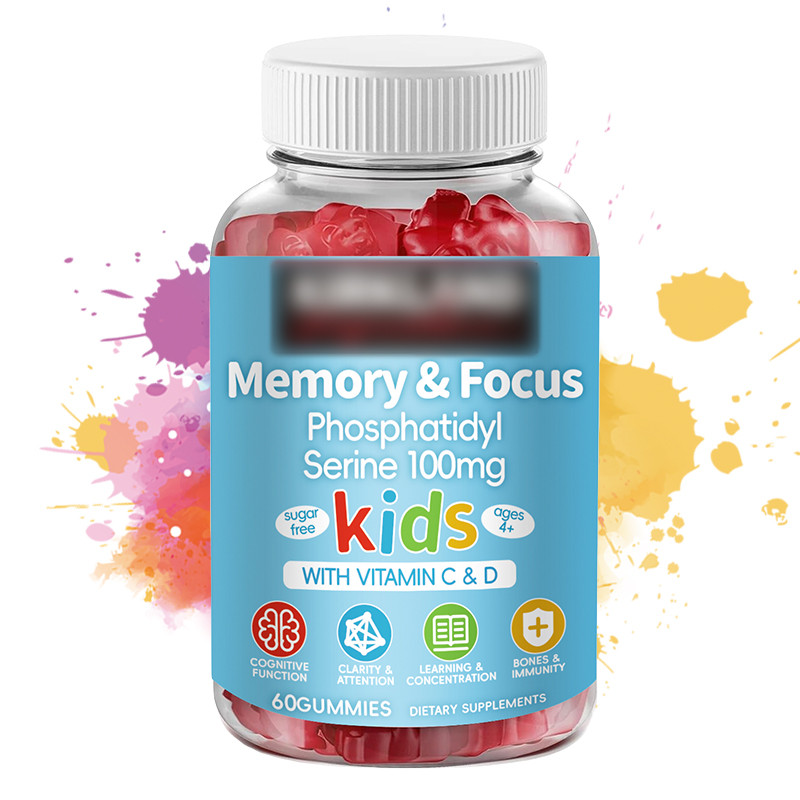 Jual Memory& Focus Gummies Phosphatidylserine Supplement 100mg With ...
