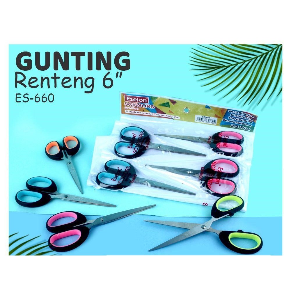 Jual (1 PCS) GUNTING KERTAS / GUNTING OVAL / GUNTING RENTENG / GUNTING ...