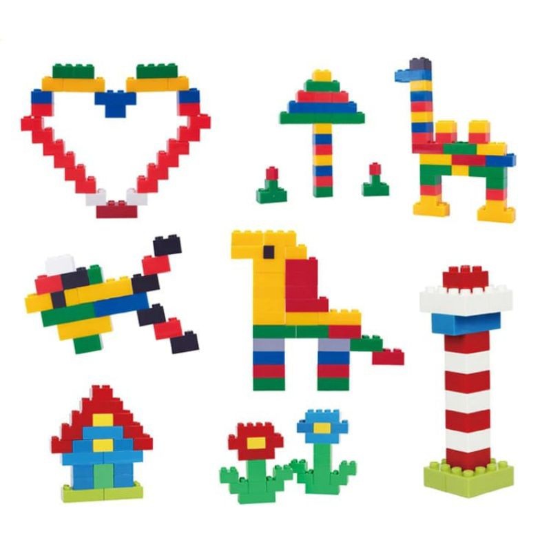Jual ASS MAINAN EDUKASI ANAK BALOK SUSUN ISI 500 PCS PUZZLE BUILDING ...
