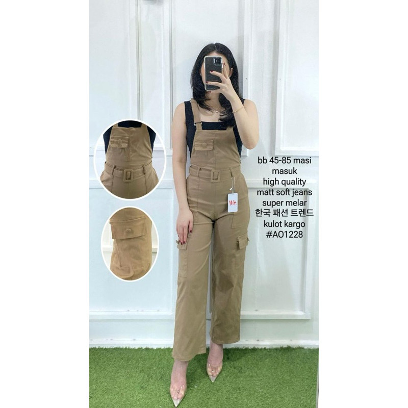 Jual Jumpsuit Celana Cargo Overall Wanita Kekinian Baju Kodok Wanita Murah Shopee Indonesia