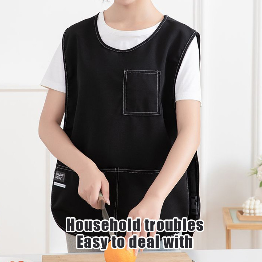 Jual Vest Unisex Nylon Waterproof Crinkle Apron Barista bartender ...