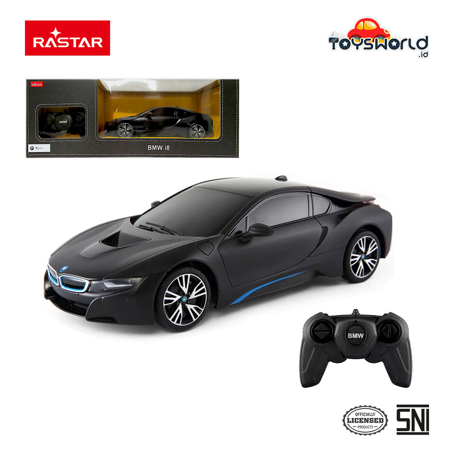 Jual Rastar R/C 1:18 BMW i8 Matte Black | Shopee Indonesia