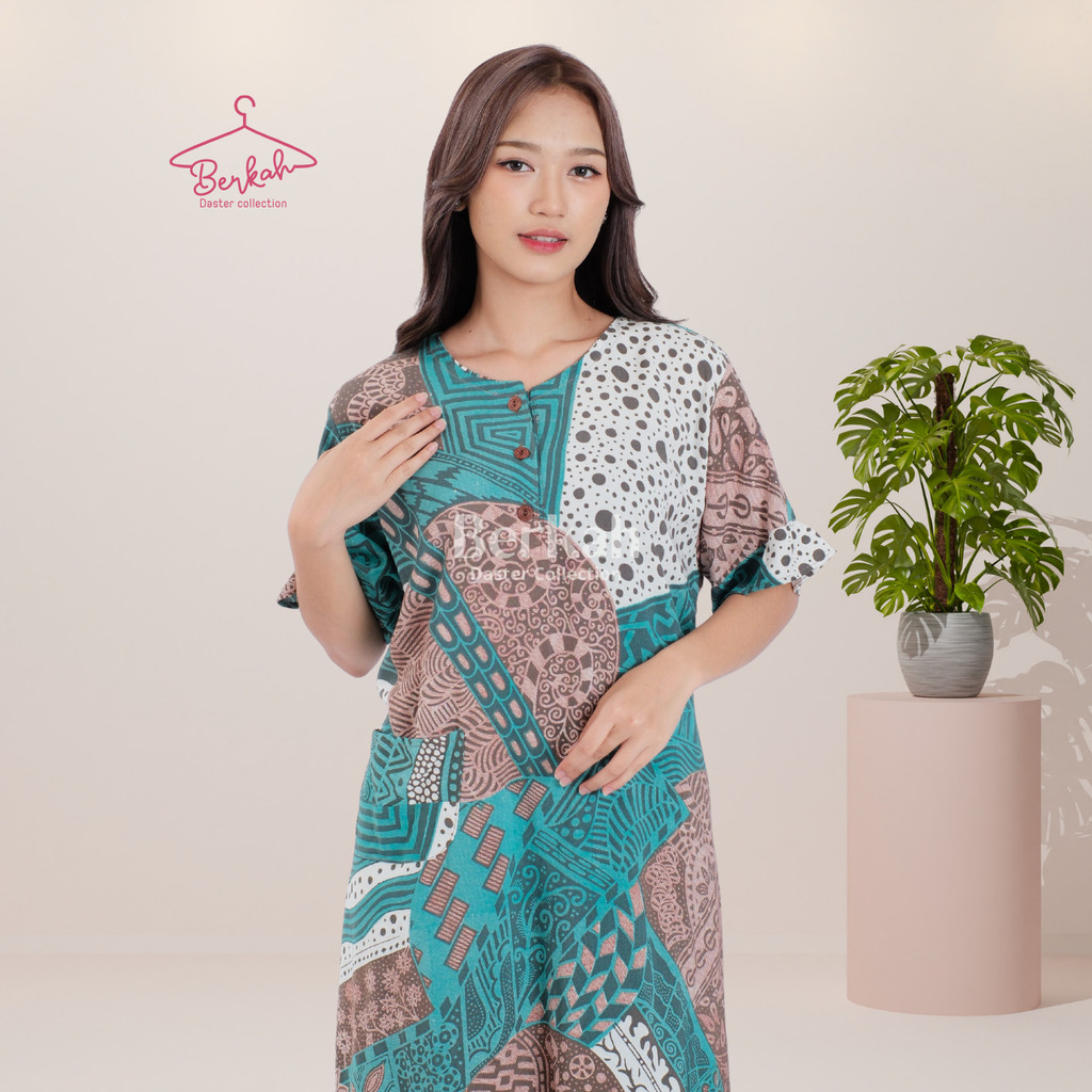 Daster Batik Rayon Busui Kancing Surya Teja