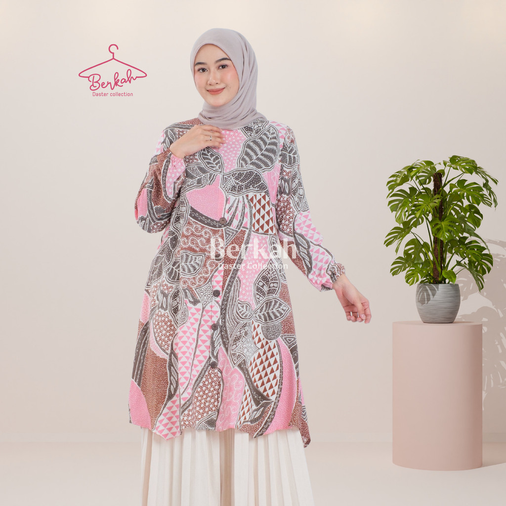 Atasan Batik Tunik Modern Rayon Surya Teja