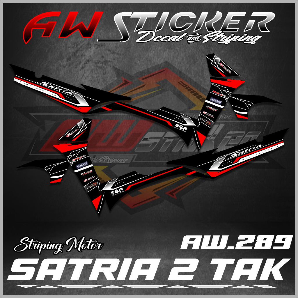 Jual Striping Satria 2 Tak Lumba / Kotak Sticker Striping List Satria 2 ...