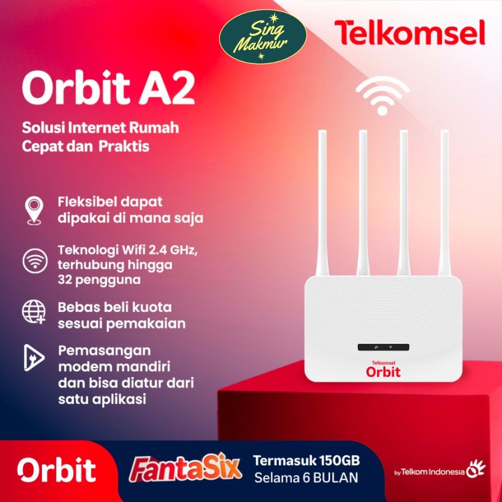 Jual Advan Telkomsel Orbit Star A2 Modem Router 4G WiFi 4 Antena Port ...