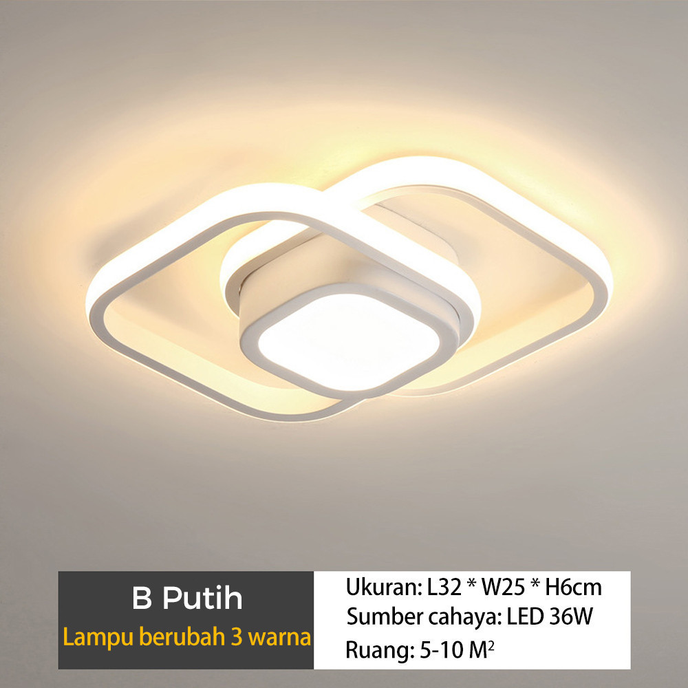 Jual 3 Warna Lampu Plafon LED Ceiling Light Lampu Hias Gantung Rumah ...
