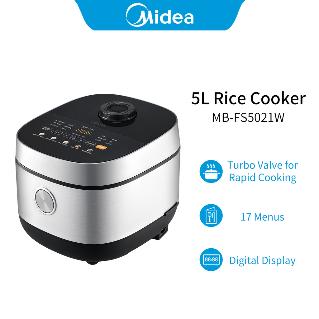 Jual Midea 1.8L Digital Rice Cooker Non Stick Coating Magic Com 17 Mode Masak MBFS5021W