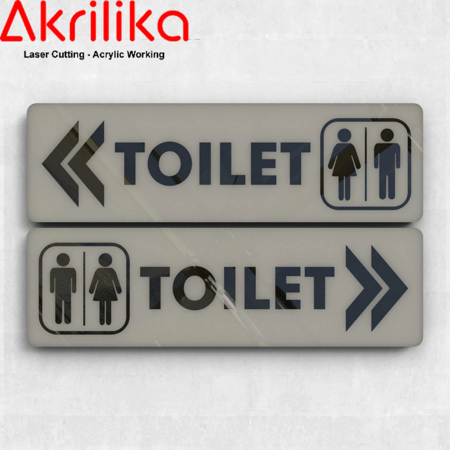 Papan peringatan akrilik – dilarang merokok, area berbahaya, keselamatan kerja