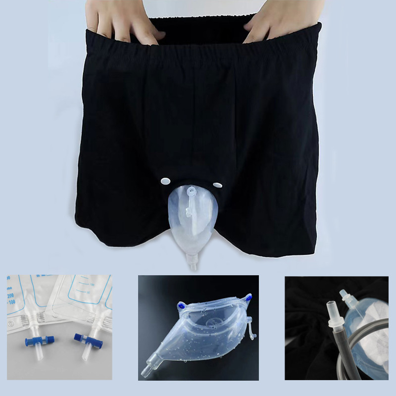 Poche De Collecte D'Urine Réutilisable Avec Gainette Pénienne - Drain, Nécessaire Médical, Neuf
