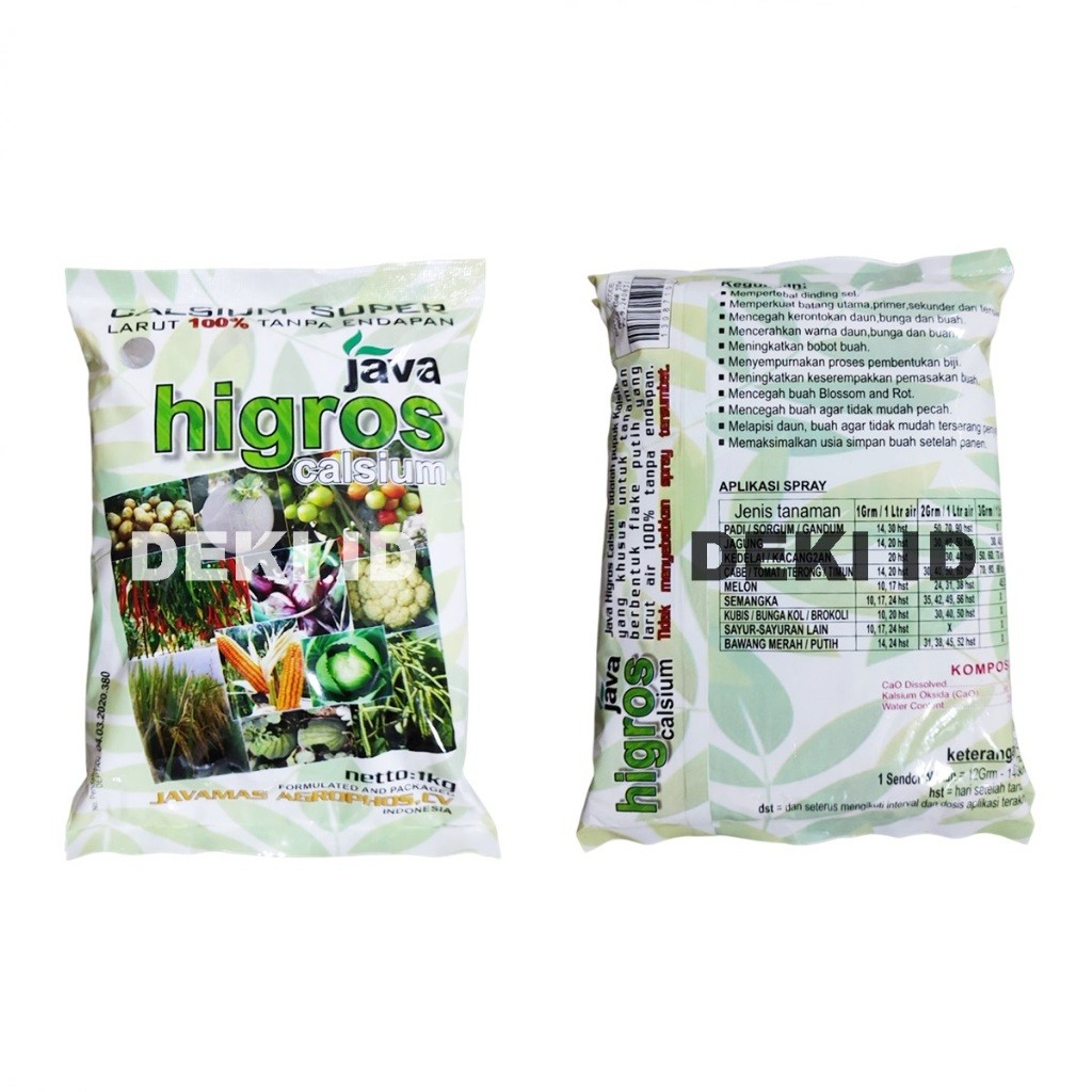 Jual Java Higros 1 Kg Pupuk Kalsium Super Larut Air Anti Rontok Bunga ...