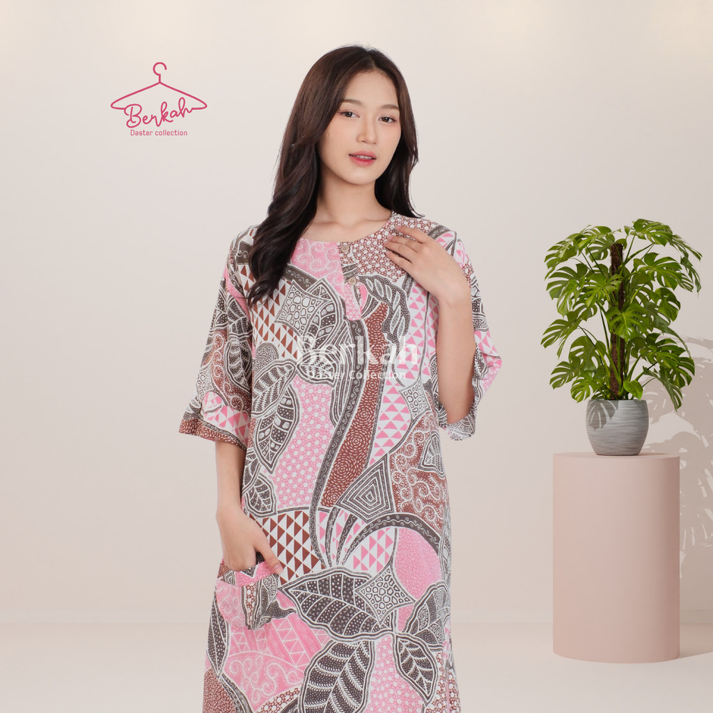 Daster Batik Rayon Busui Kancing Surya Teja