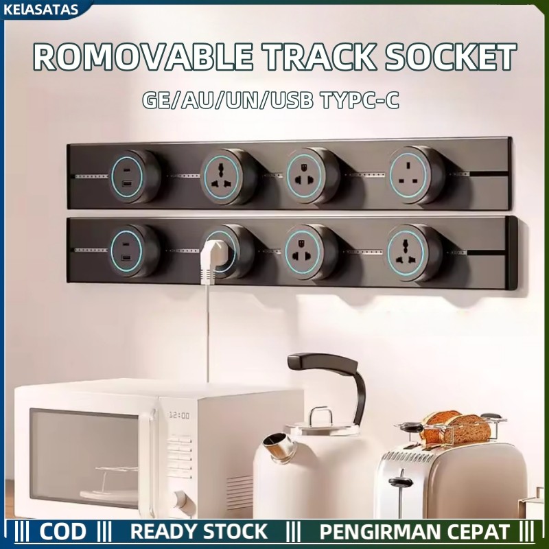 Jual KEIASATAS Stop Kontak Rel / Track Socket Listrik Elektrik Board ...